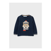 Mayoral Baby Boy Navy Raccoon Jumper